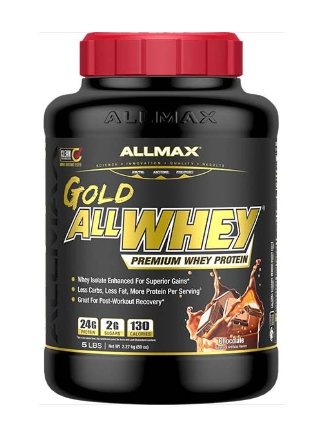 Allmax Gold Allwhey Premium Whey Protein Powder Chocolate Flavour 5LB